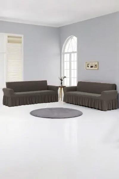 Livdora Çekyat Örtüsü Etekli Liva 3+3 Naturel