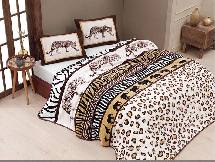 Merinos Battaniye Seti Çk Relax Amazon Kahve