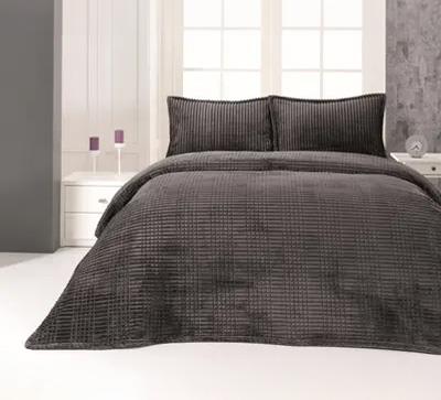 Merinos Battaniye Seti Çift Kişilik Modern Line K.Gri