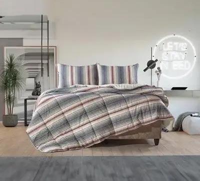 Livdora Yorgan Comforter Set 195*215 Cosy Bordo