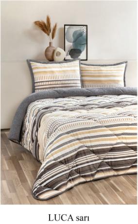 Merinos Yorgan Comforter Set 220*240 Luca Sarı