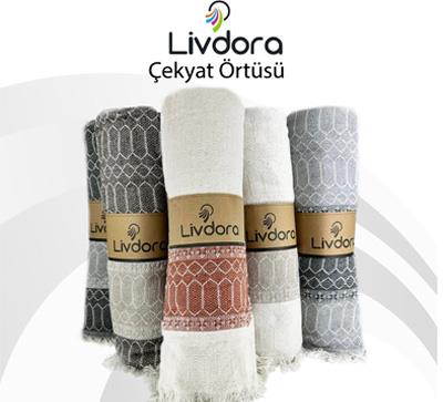 Livdora Çekyat Örtüsü 170*210 Petek Asorti (Dy)