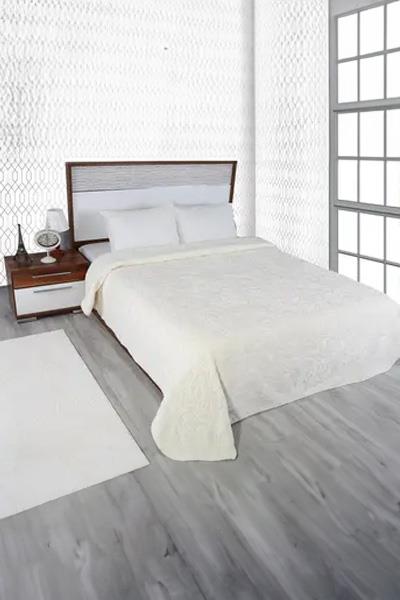 Merinos Battaniye Çift Kişilik Embos Elegance Krem