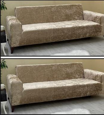 Arlisa Koltuk Örtüsü Kadife Streç Maxi Takım 3+3+1+1 Vizon