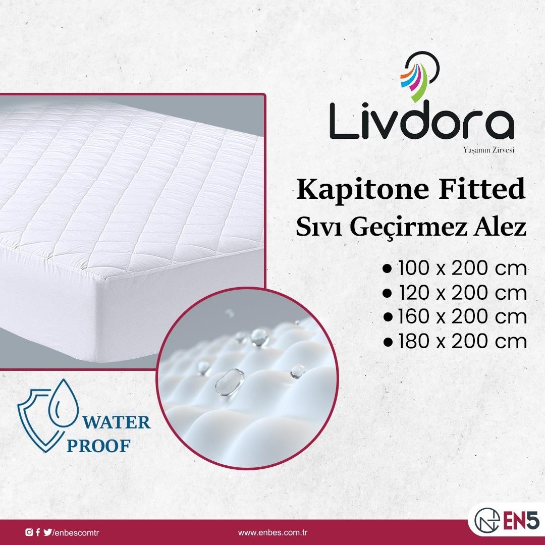 Livdora Alez 120*200 Kapitone Sıvı Geçirmez Fitted